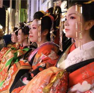 中州まつりの花魁仮装