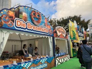 福岡オクトーバーフェスト2019のブースdiebrezelhutte