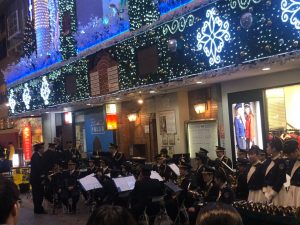 福岡県警察年末の交通安全キャンペーンの時の音楽隊