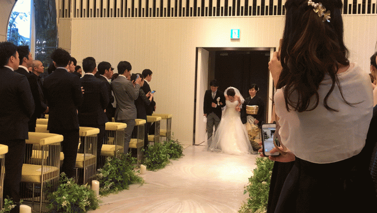 結婚式の様子