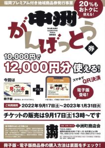 中洲がんぱっとう券フライヤー画像