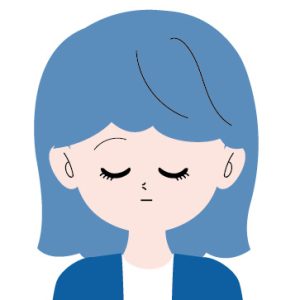お詫びする女性の画像