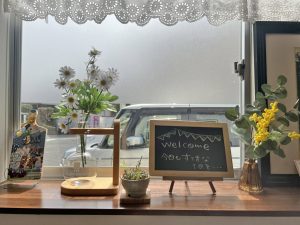 カフェ店のウェルカムボード