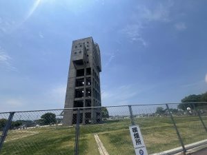 炭坑跡の建物