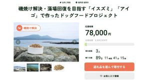 ふるさと納税制度のドッグフードプロジェクトの返礼品のページ