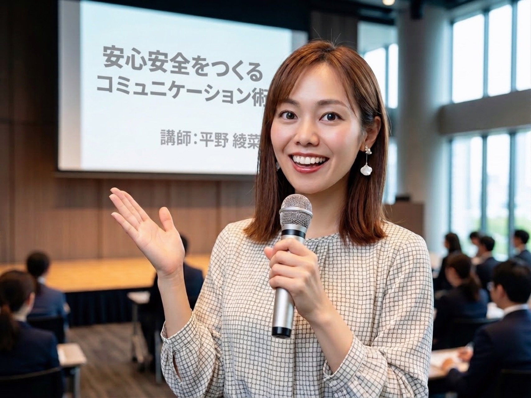 講演動画の撮影の様子